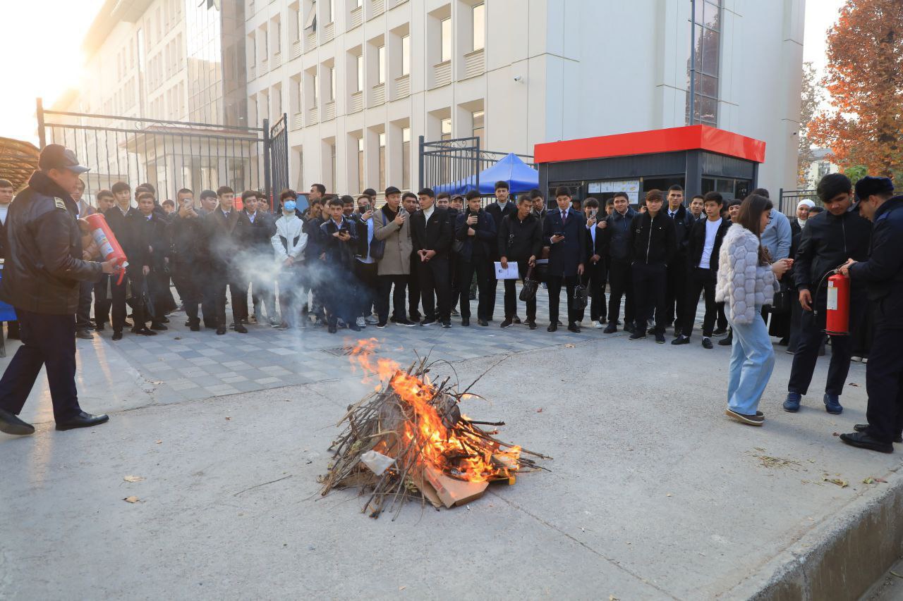 Toshkent arxitektura-qurilish universitetida is gazidan zaharlanishning oldini olishga bag‘ishlangan nazariy va amaliy mashg‘ulot o'tkazildi